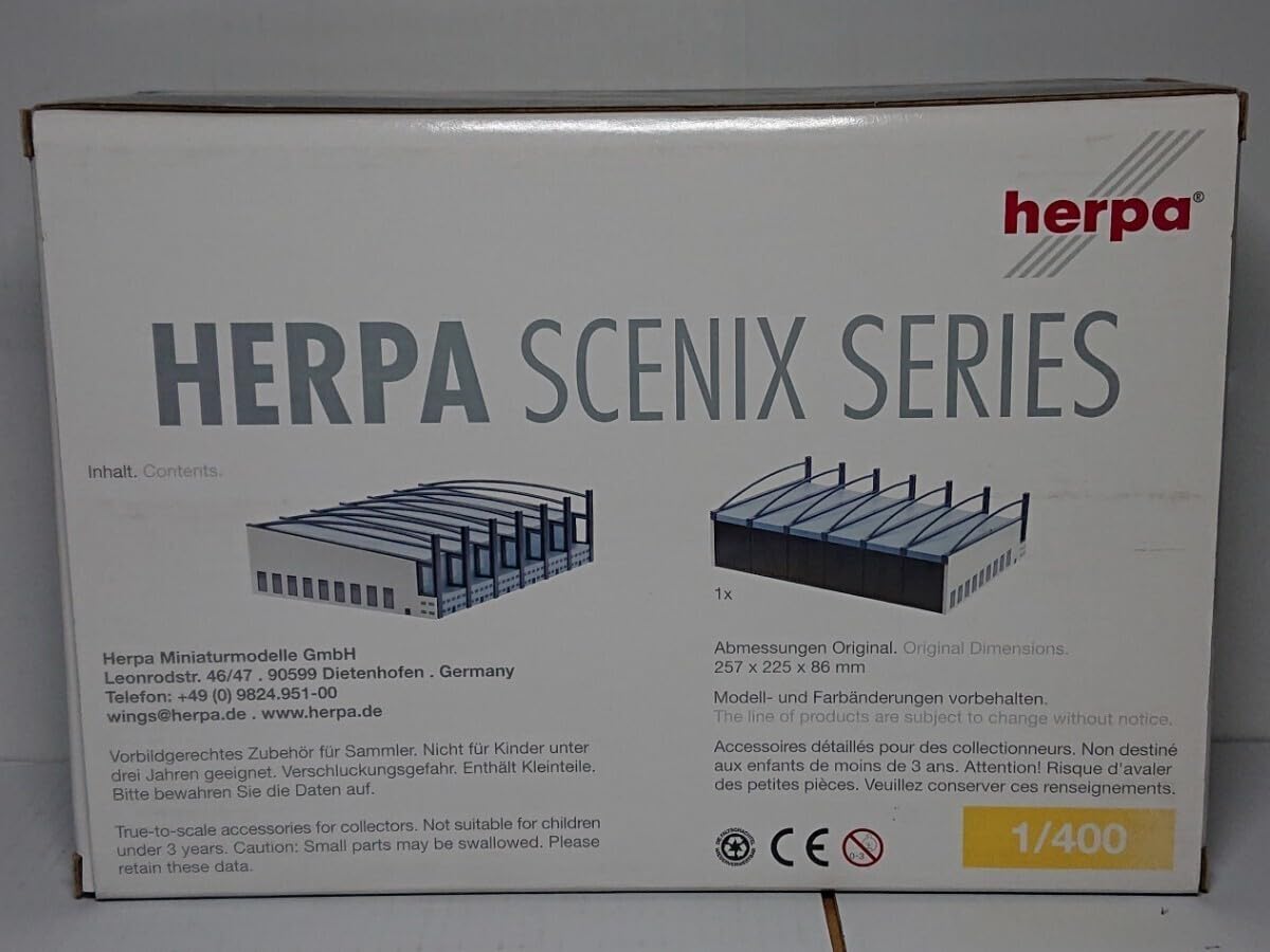 Amazon | 1/400 ヘルパ 空港ジオラマアクセサリー ハンガー 格納庫